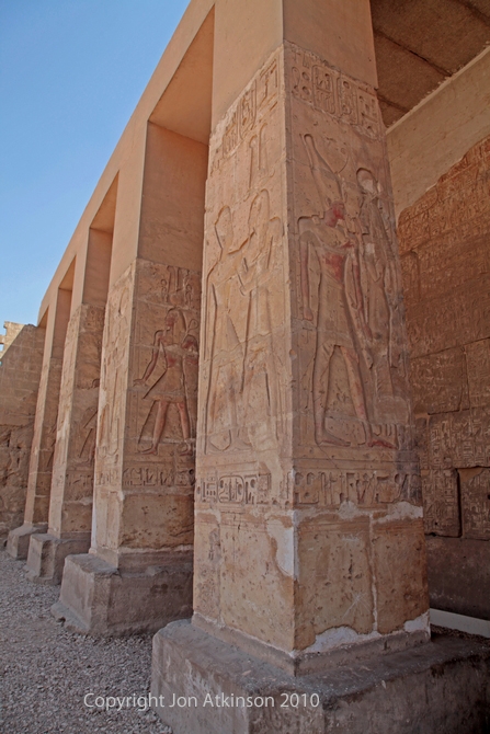 Pillar at entrance to Temple of Seti I, Abydos Pillar at entrance to Temple of Seti I, Abydos